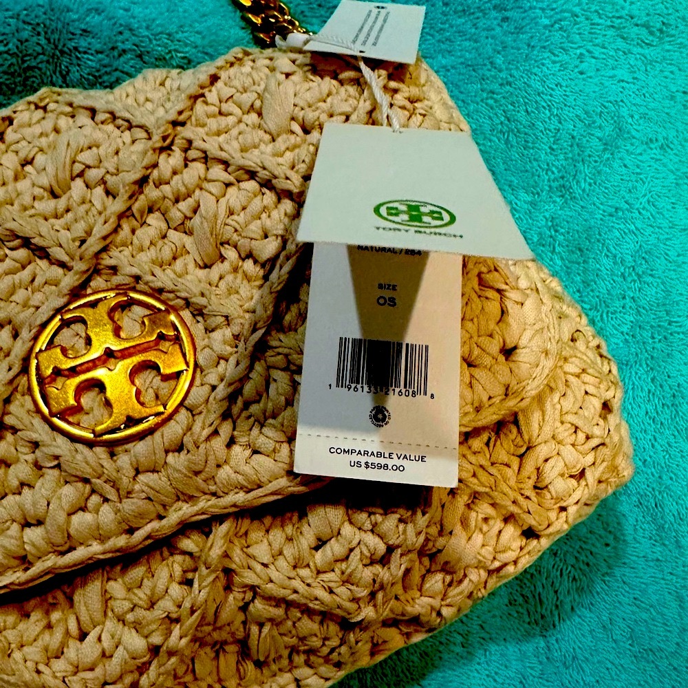 NWT Tory Burch Willa Soft Woven Small Shoulder Bag